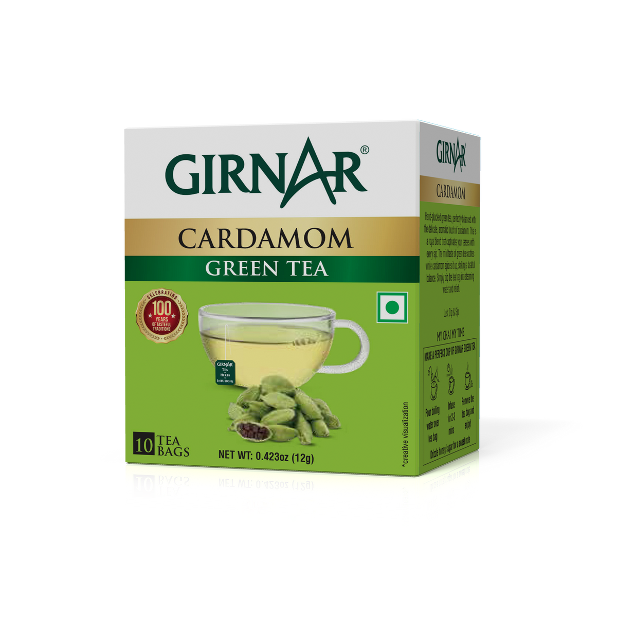 Girnar Cardamom Tea Bags 100 Pcs