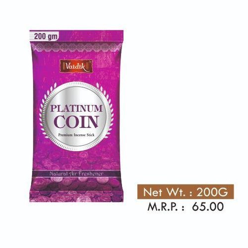 Vaidik Platinum Coin Premium Incense Stick 200 g