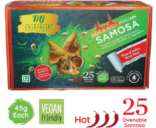 Taj Everfresh Hot & Spicy Punjabi Samosa 1.875 kg