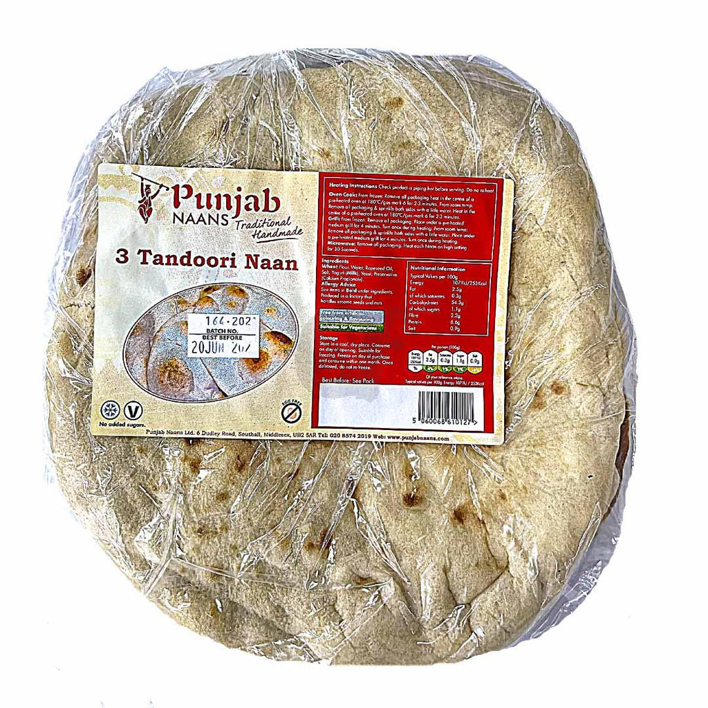 Lahore Fresh Tandoori Naan 3 Pieces