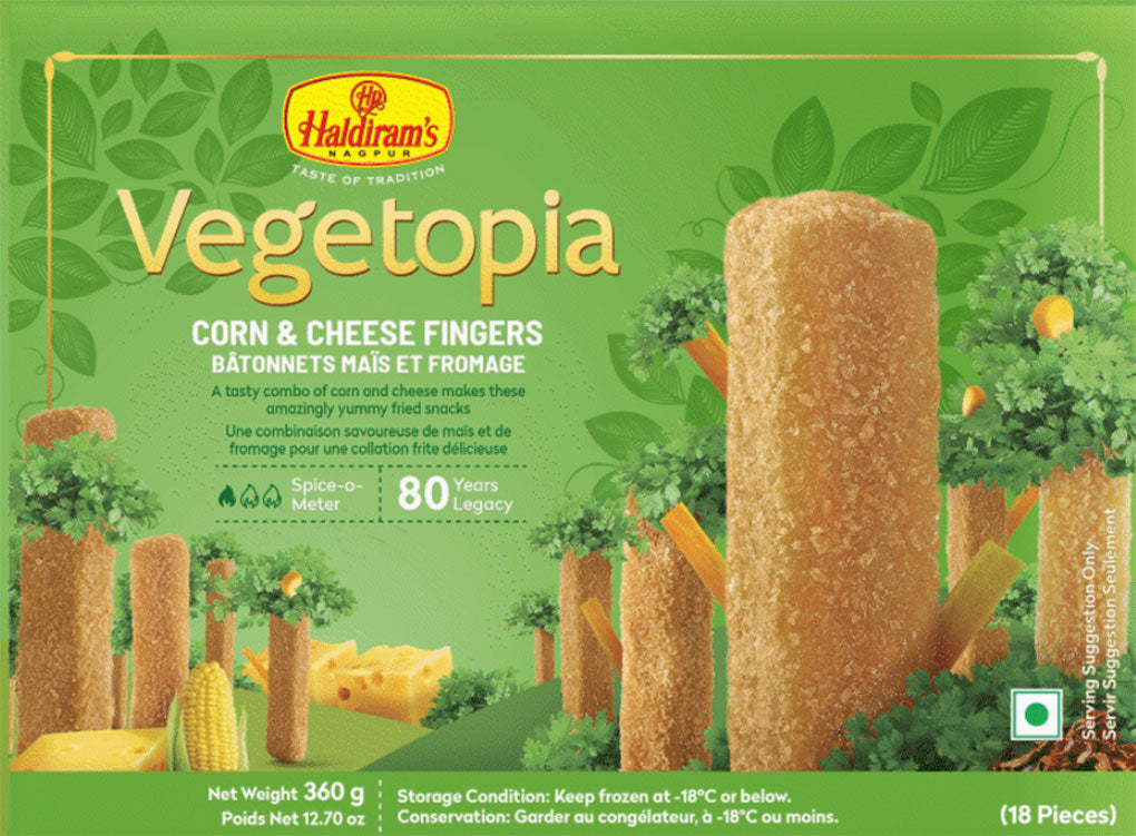 Haldirams Corn N Cheese Fingers 360 g