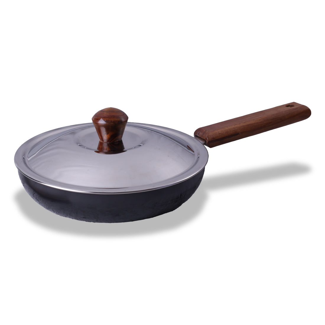 Wonderchef Ebony Ard Anodised Fry Pan with Lid 24cm 1.75 L