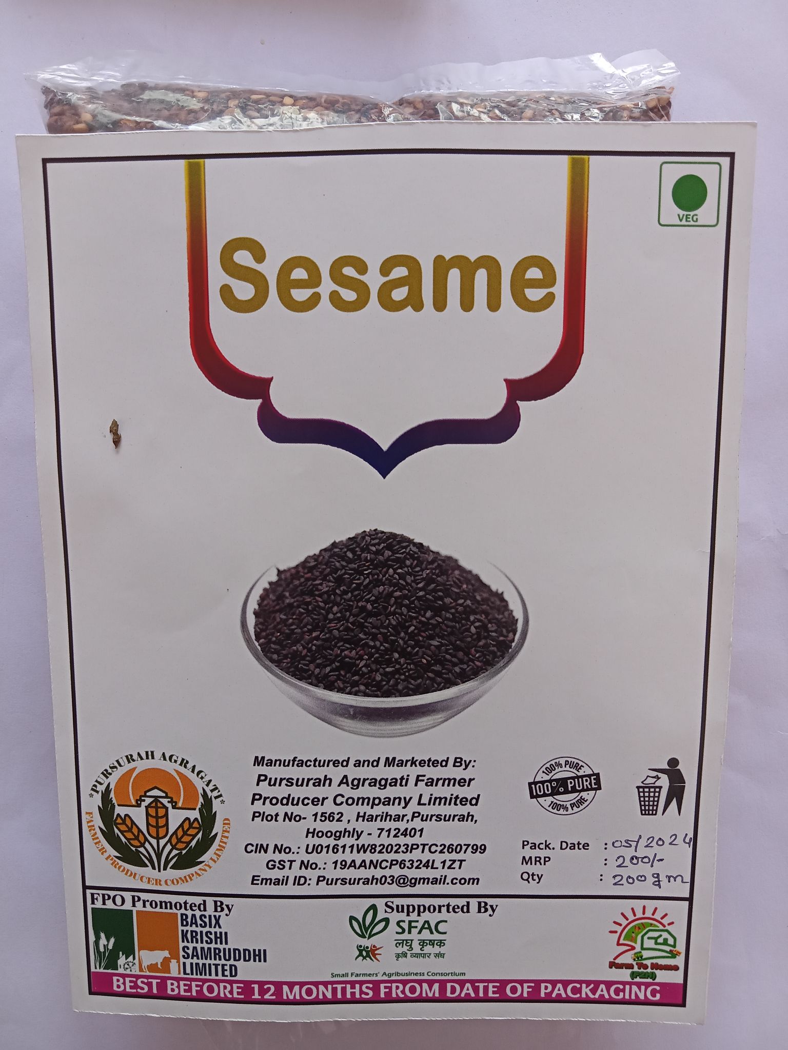 Sagoon Sesame Powder 200 g