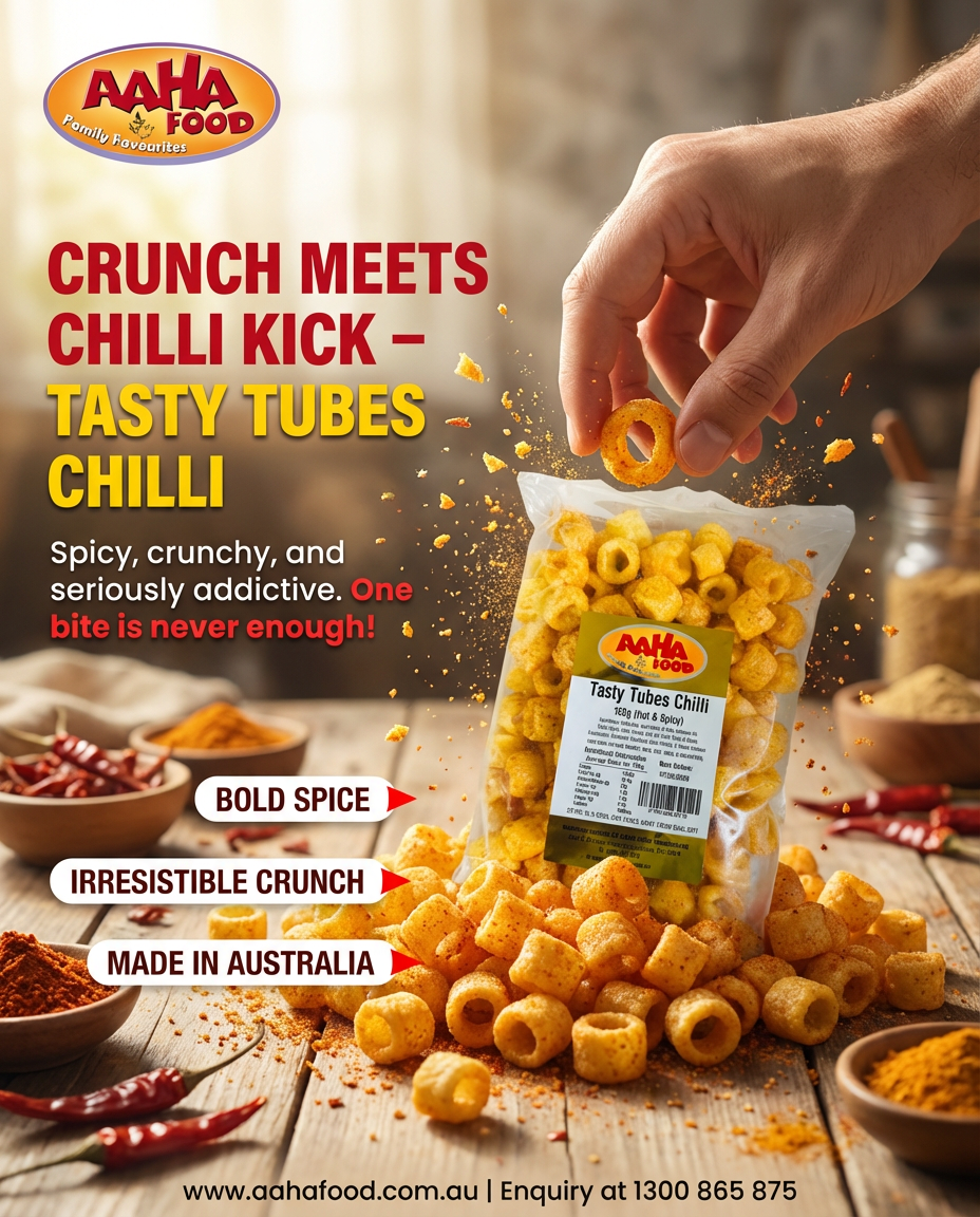 Aaha Tasty Tubes Chilli Hot N Spicy 150 g