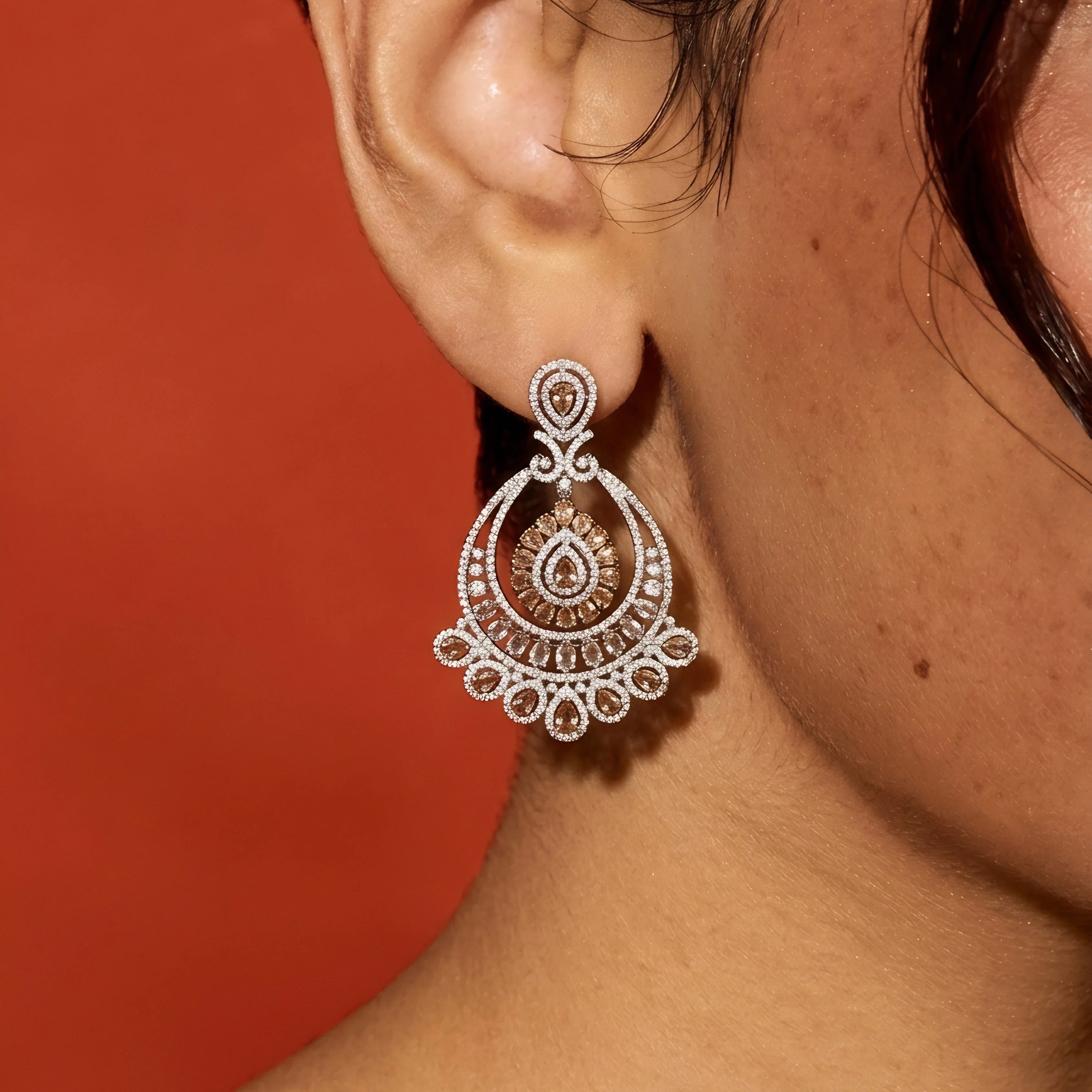 Antique Mocha Circle Drops