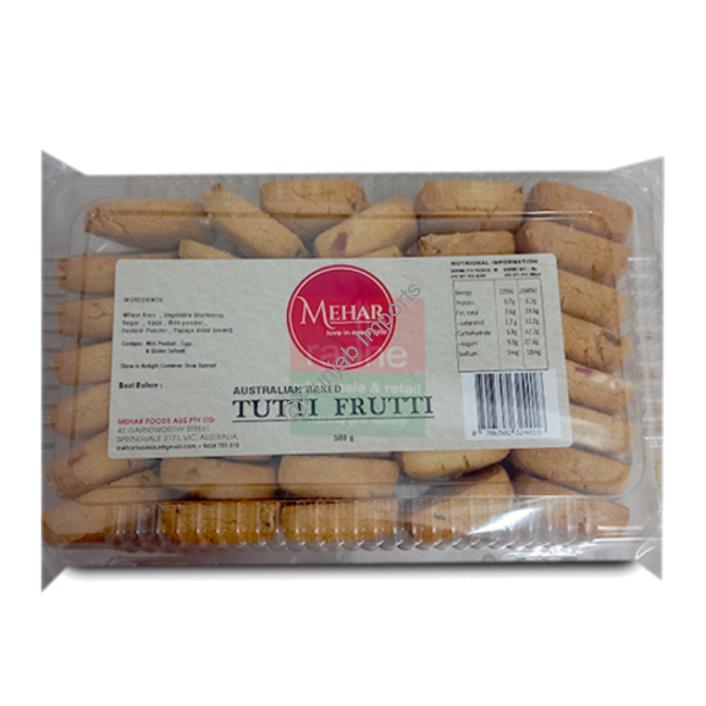 Mehar Tutti Frutti Biscuit 500 g