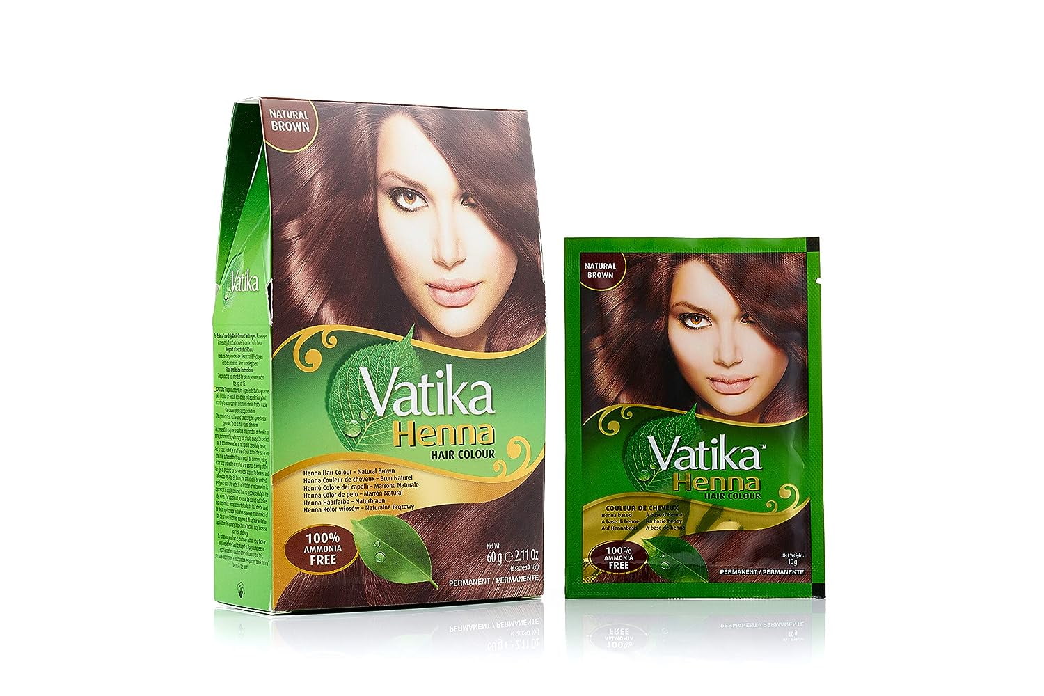 Vatika Henna Natural Brown X6 10 g