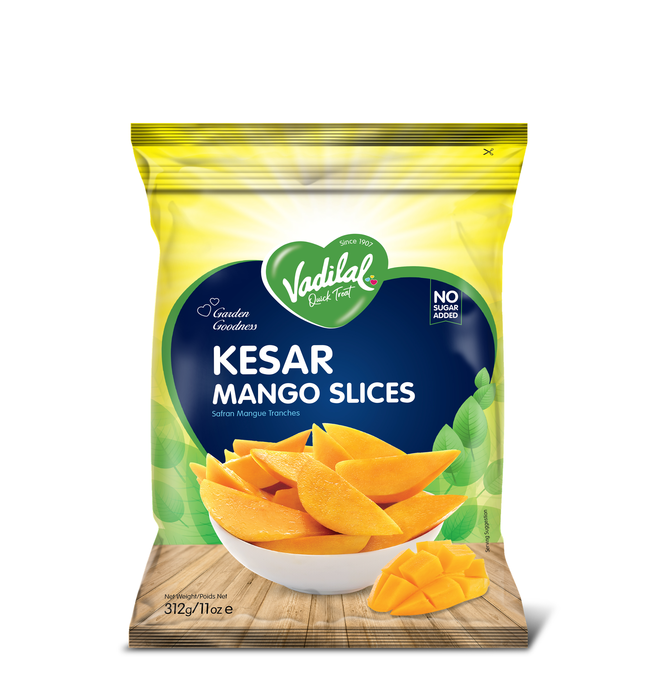 Vadilal Qt- Alphonso Mango Slices 312 g