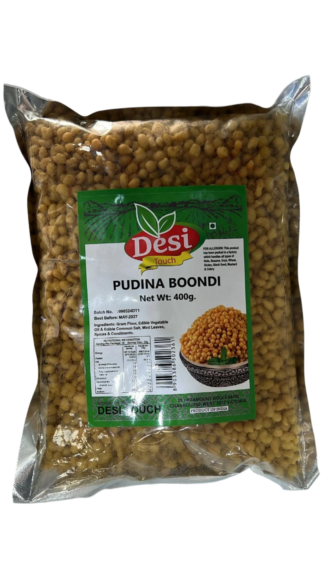 Indya Pudina Boondi 400 g