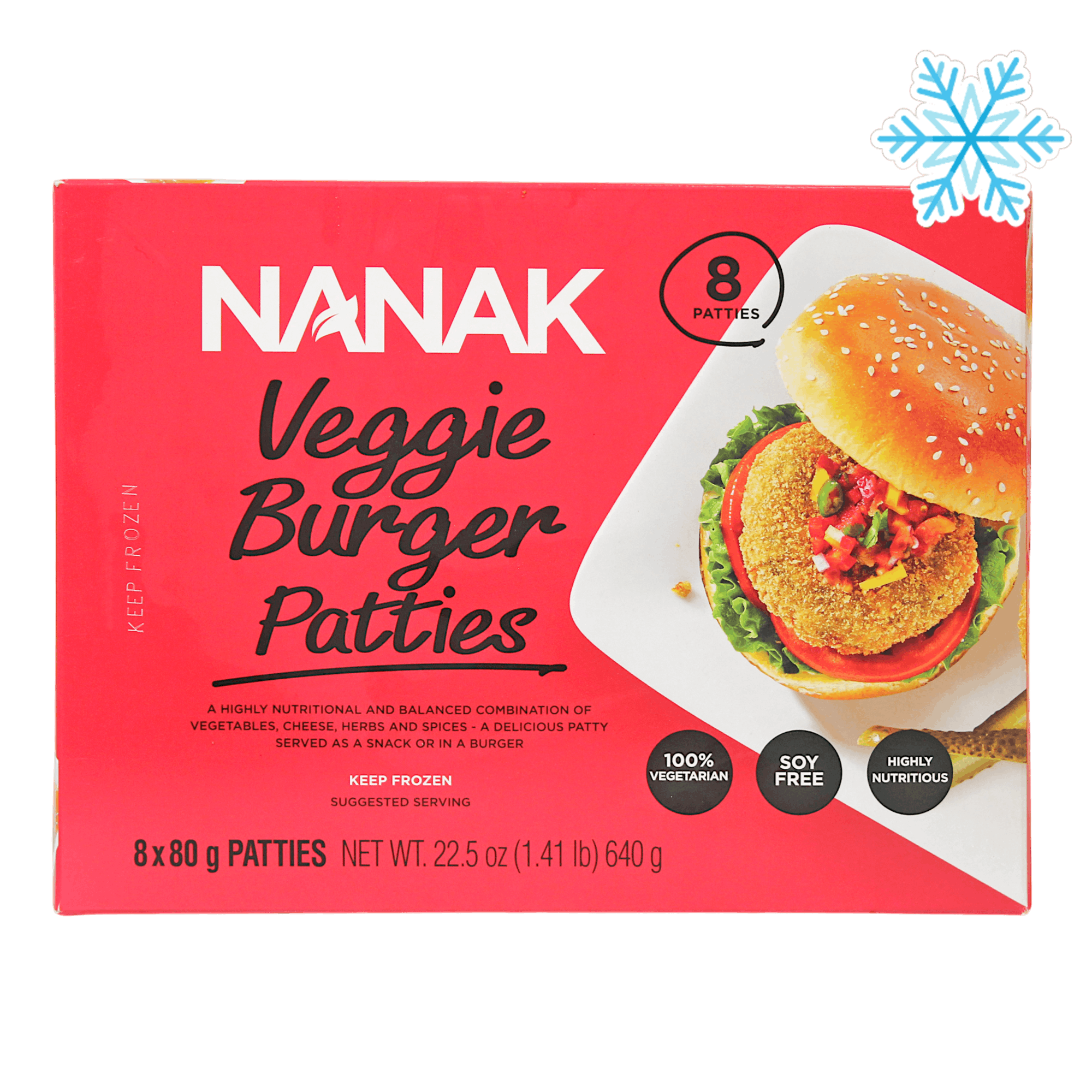 Nanak Veggie Burger Patties 640 g