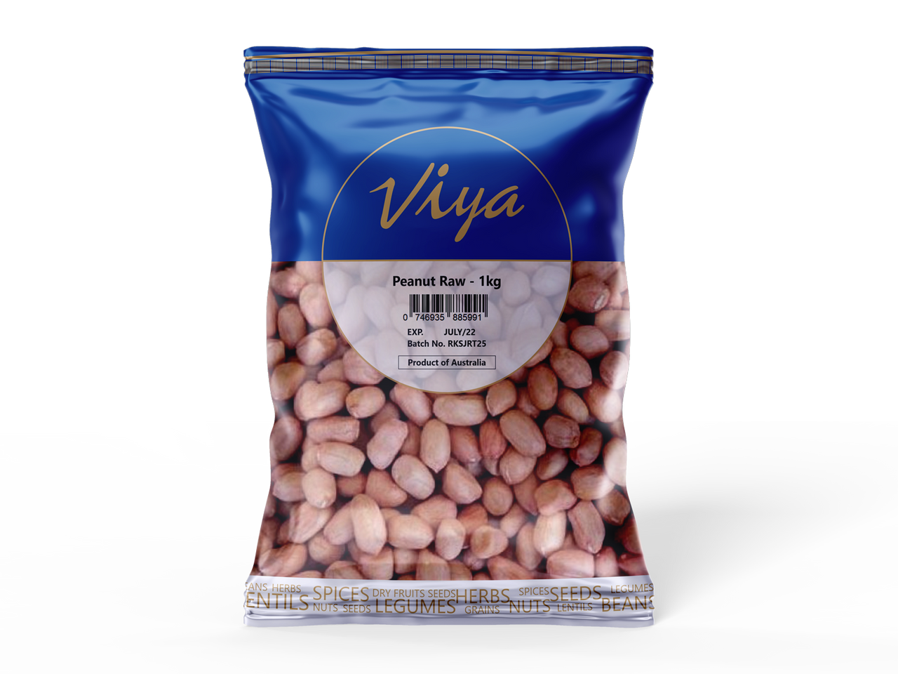 Viya Red Spanish Raw Peanuts 1 kg