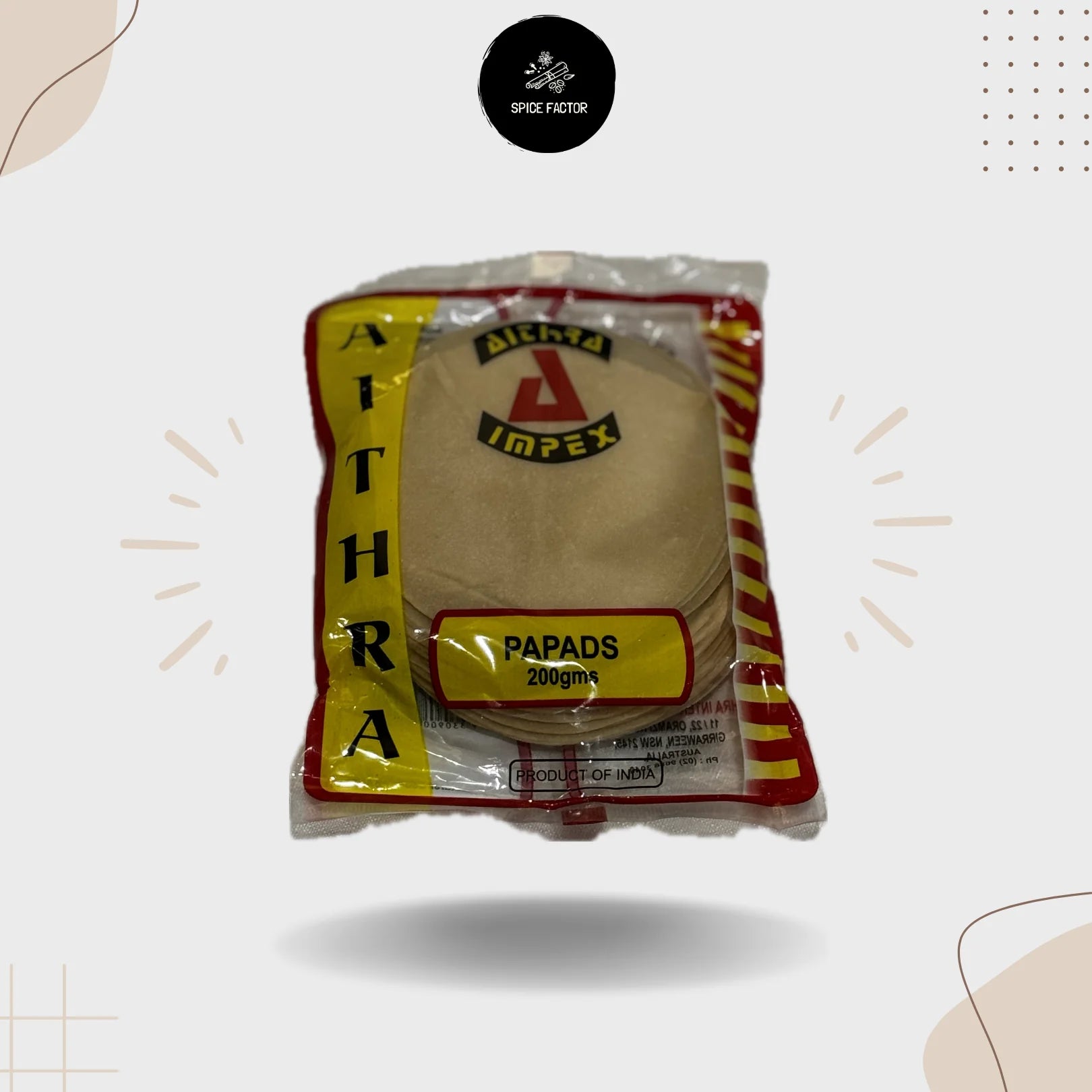 Aithra Papads 3'' 200 G*