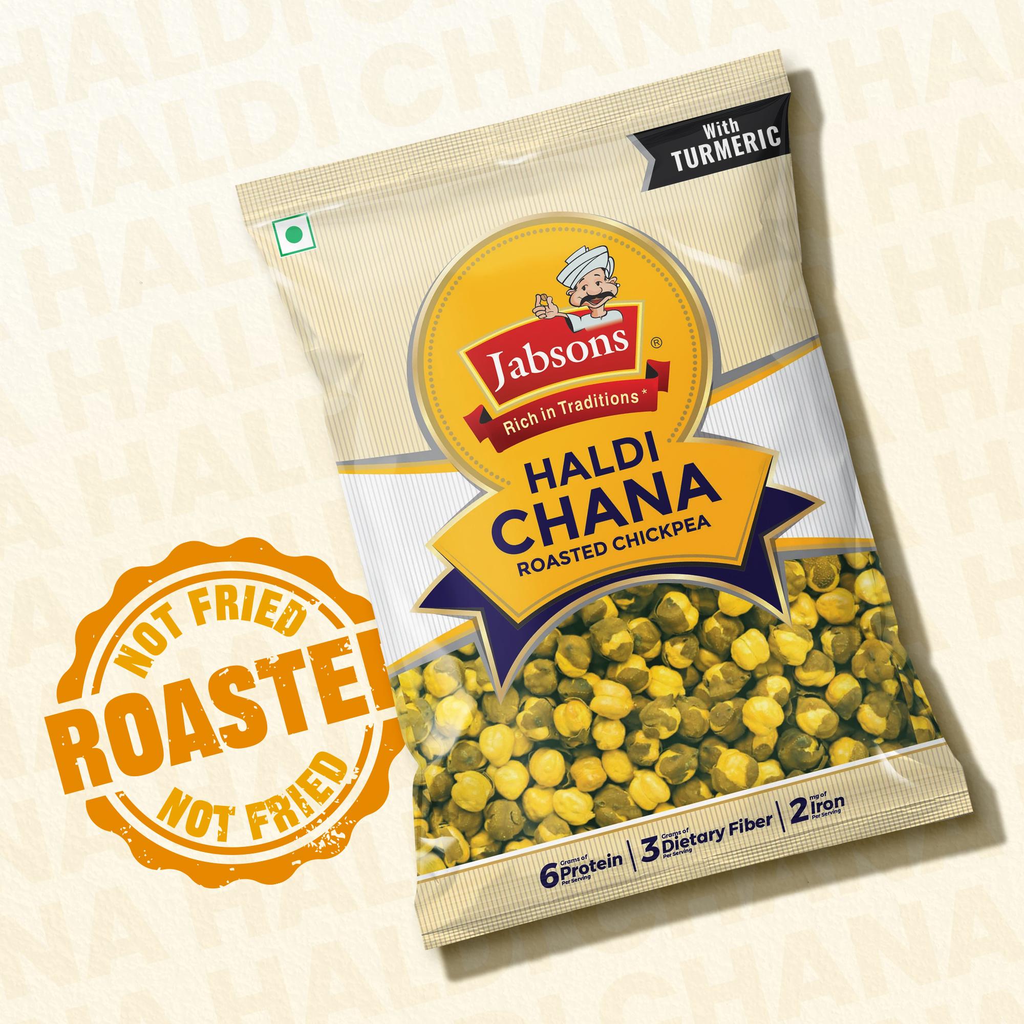 Jabsons Roasted Chana Turmeric N Pepper 140 g