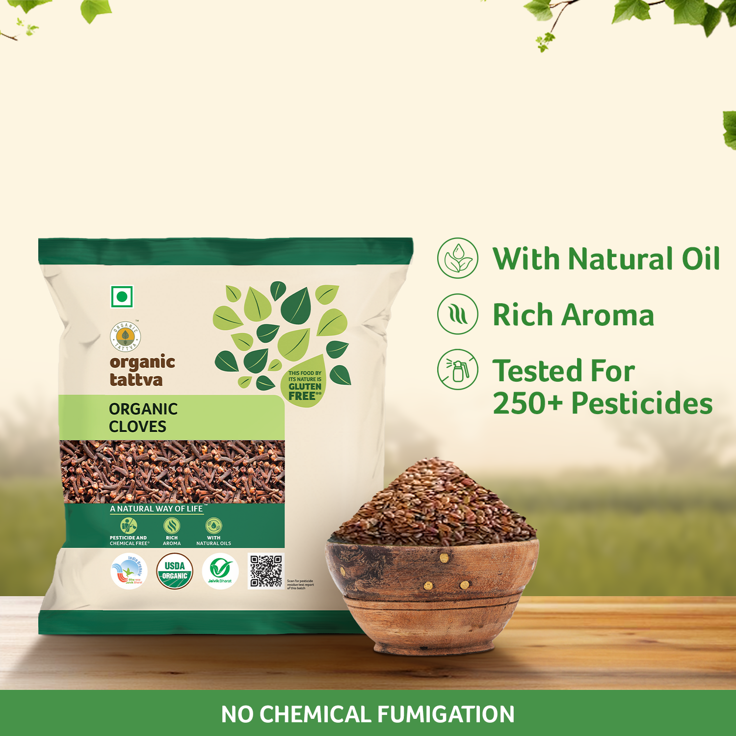 Organic Tattva Organic Cloves 50 g