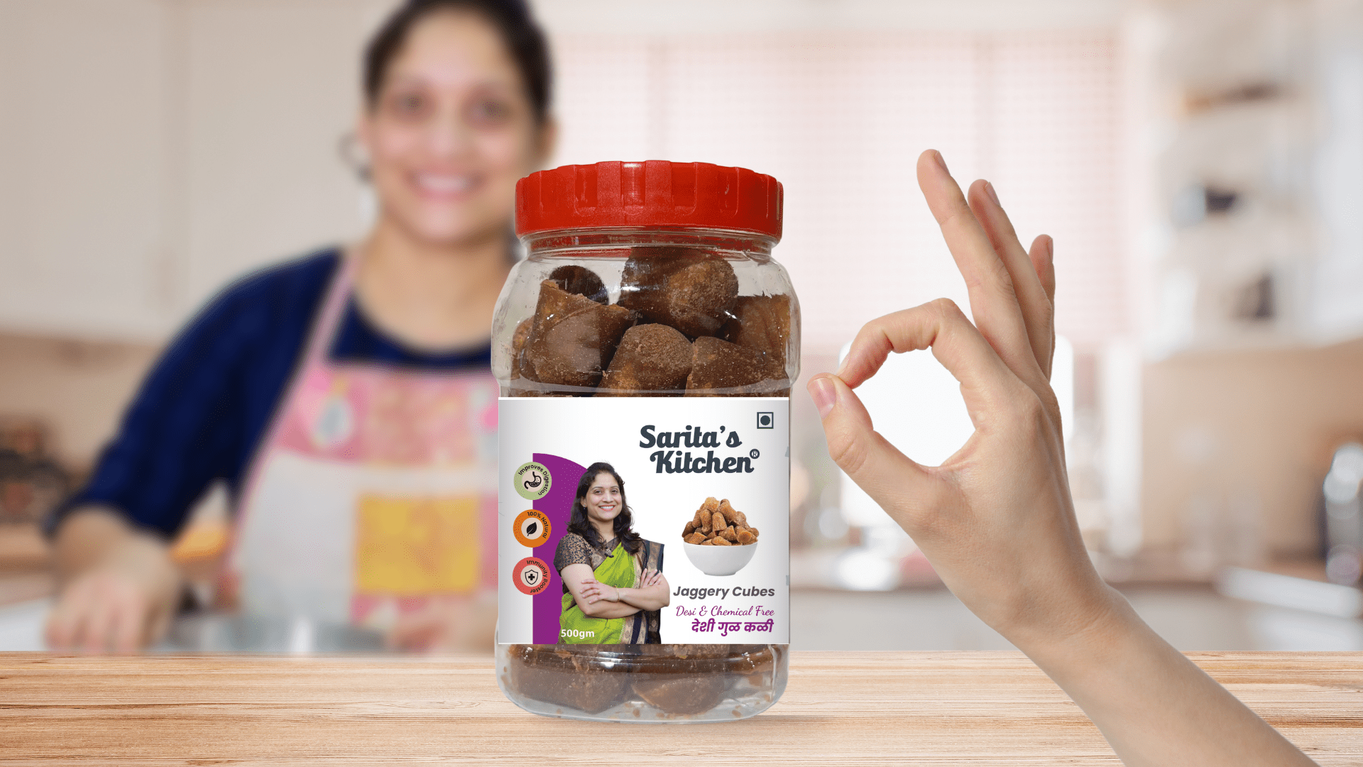Lata's Kitchen Cube Jaggery 1 kg