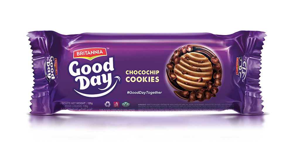 Britannia G/day Choco Chips 120 g