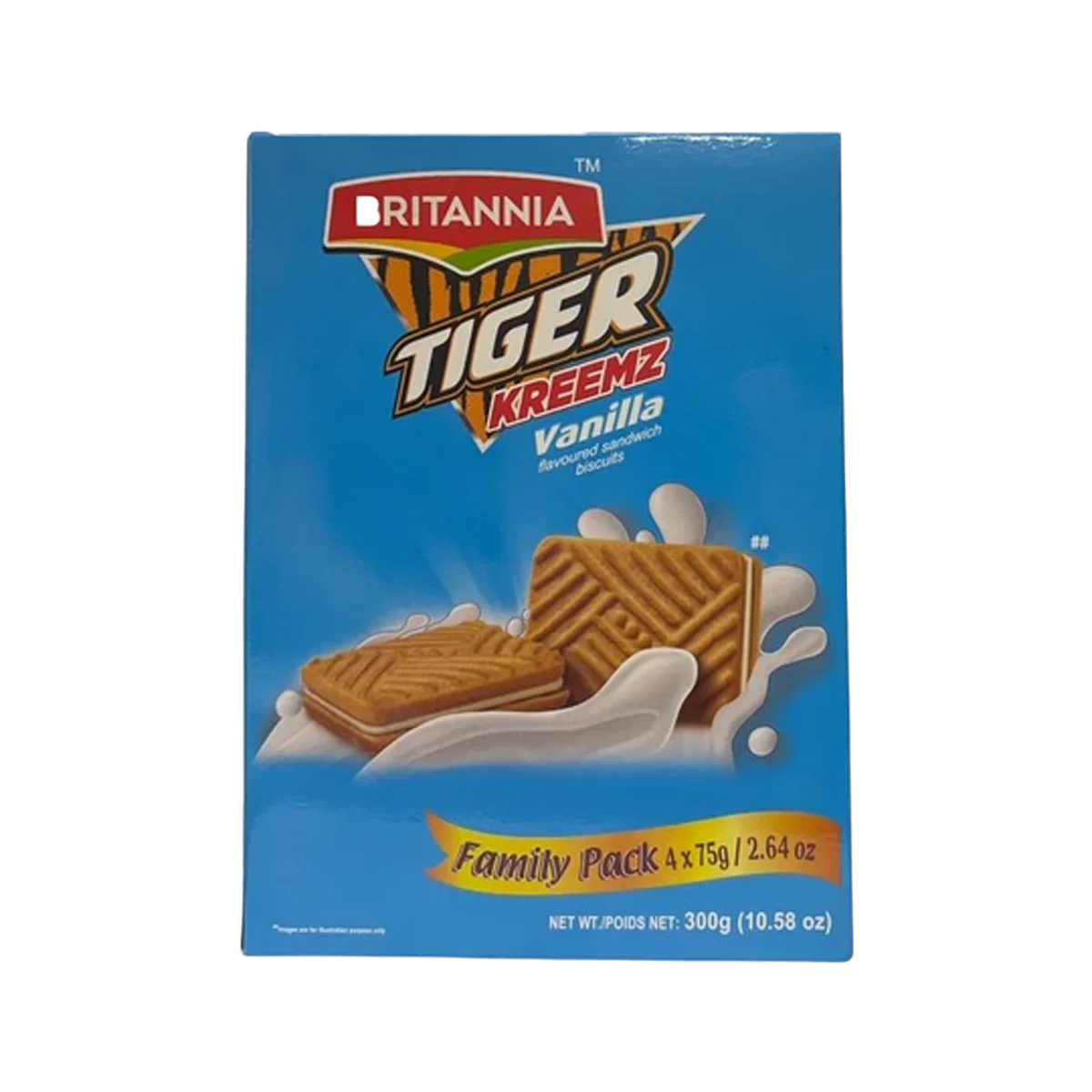 Britannia Kreemz Vanilla Tiger ( X 4) 300 g