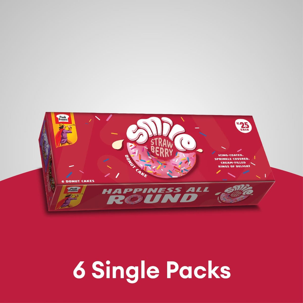 PF Smile Strawberry 6 Pieces