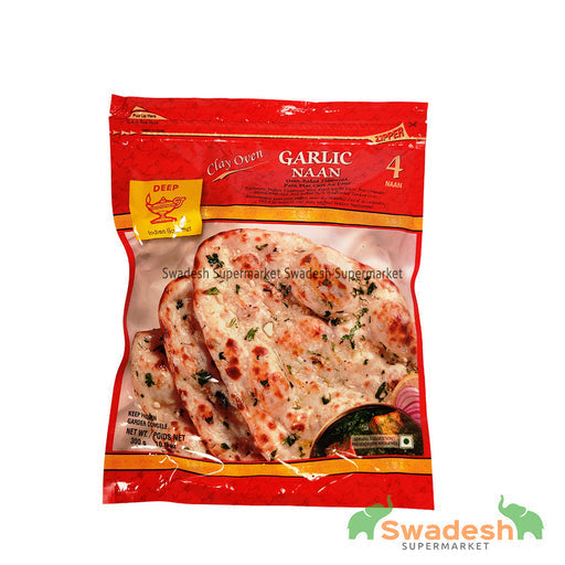 Deep Garlic Naan 4 pcs