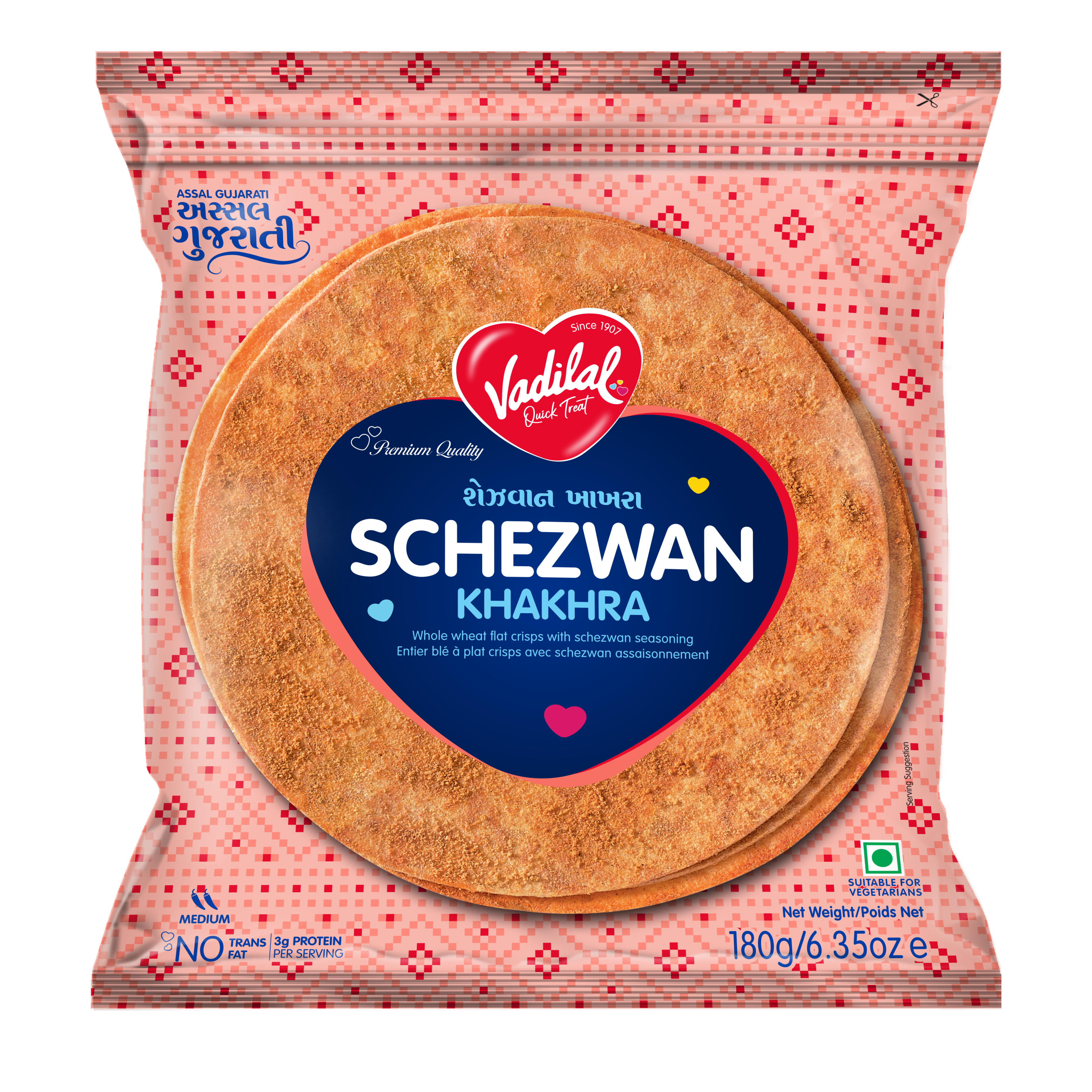 Vadilal Schezwan Khakhra 180 g