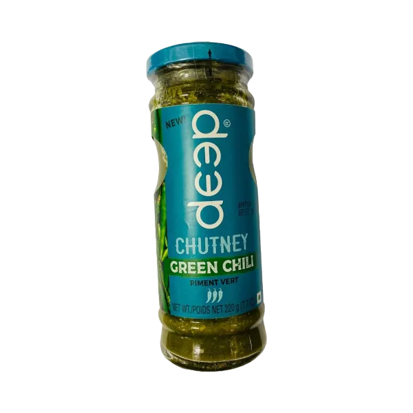 Deep Green Chilli Chutney 220 g