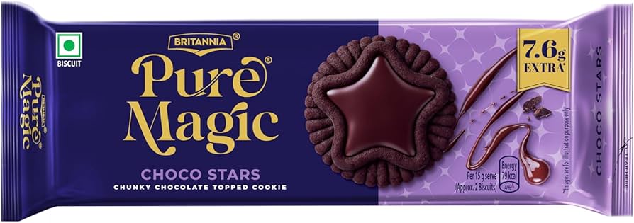 Britannia Pure Magic Chocolate Stars 69 g