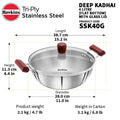 Hawkins S.S Deep Kadhai 4 L