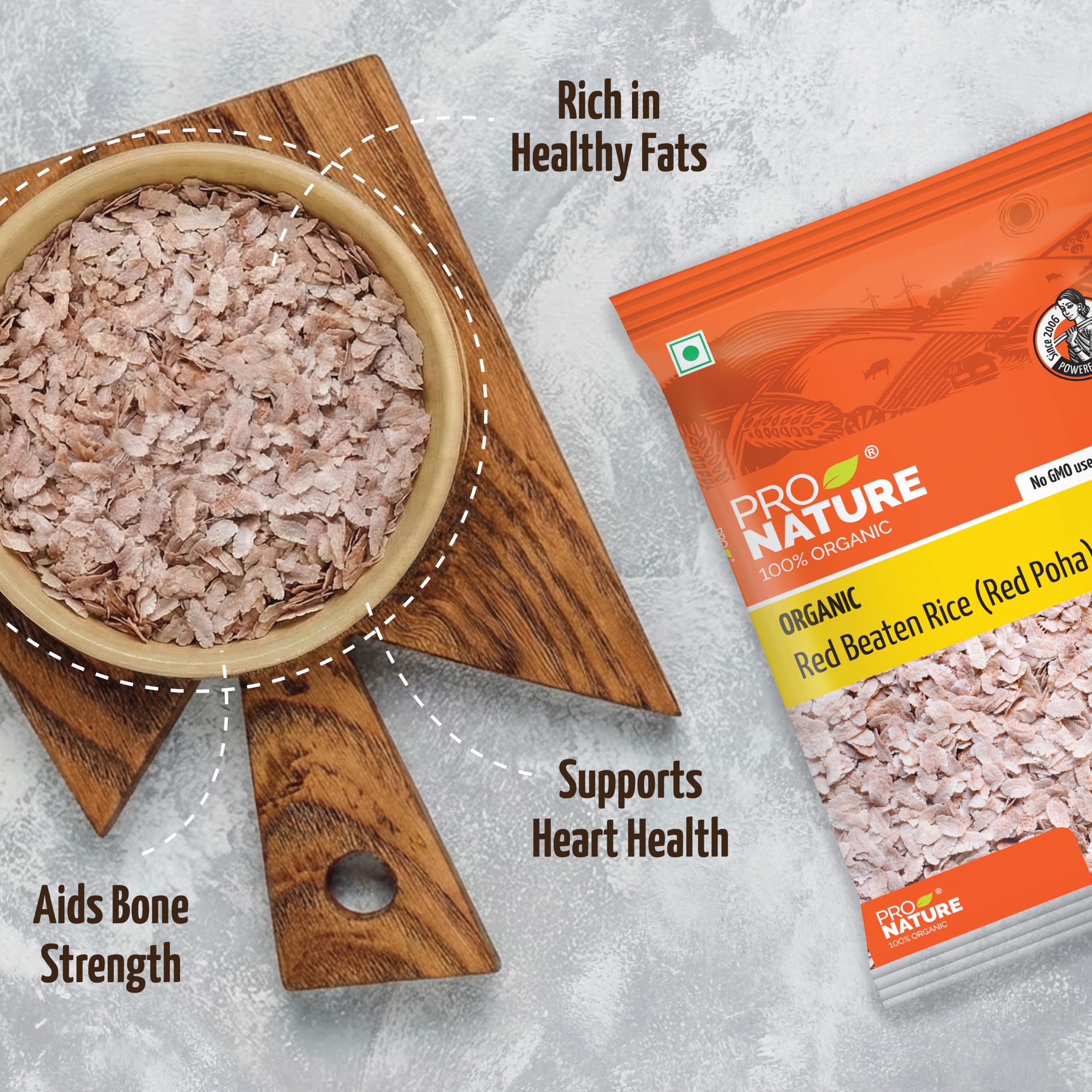 Laligurans Red Taichain Beaten Rice 500 g