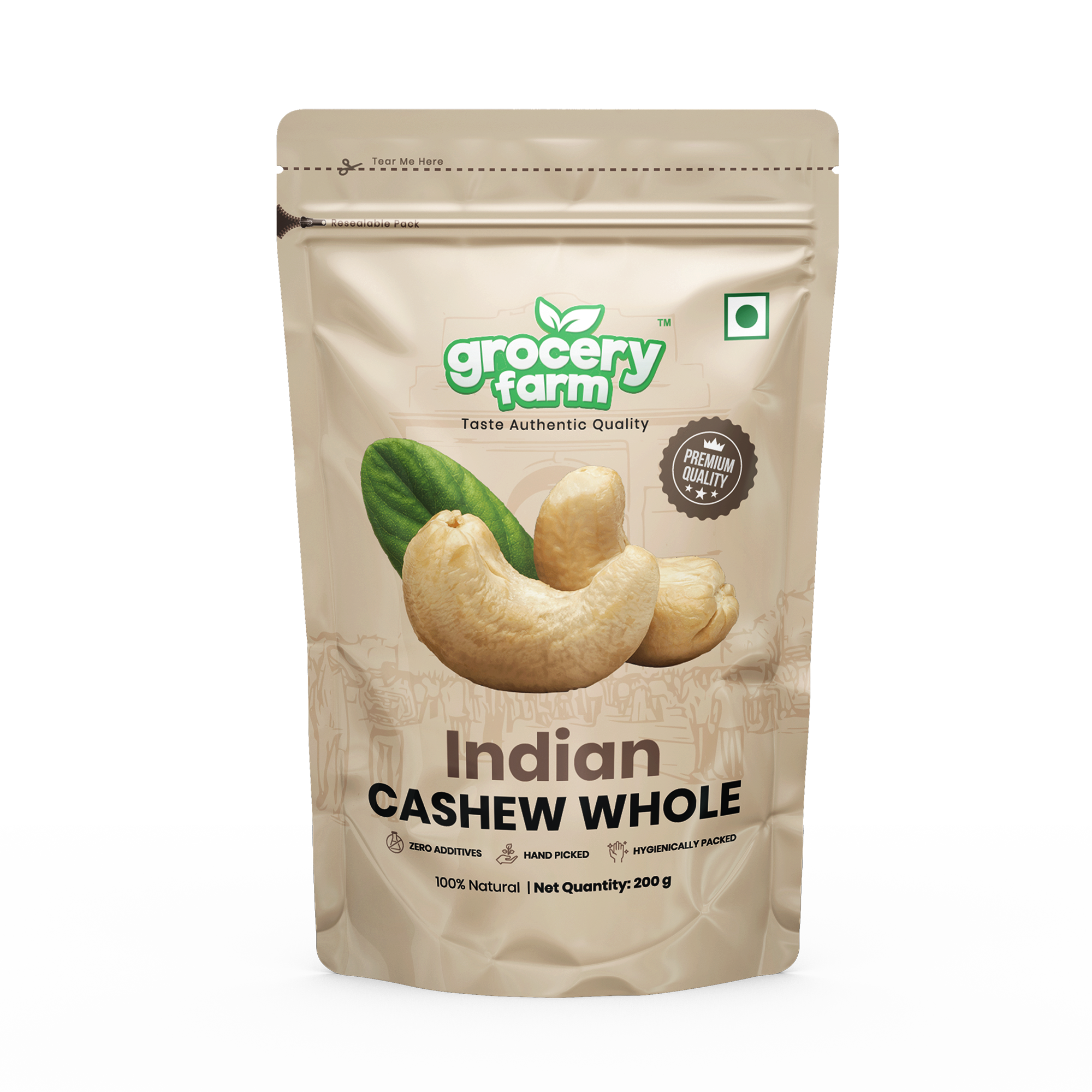 Indya Cashew Whole Organic 2 Lb