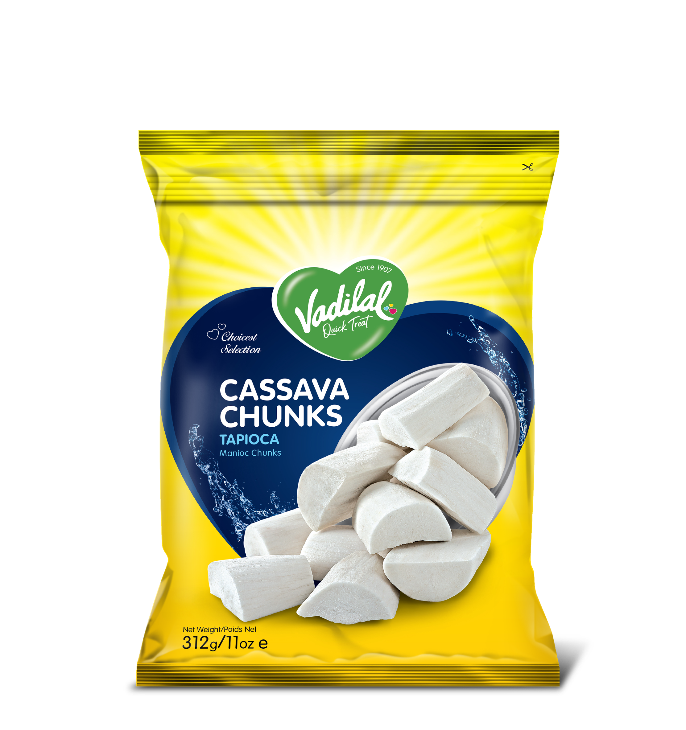 Vadilal Cassava Chunks 312 g
