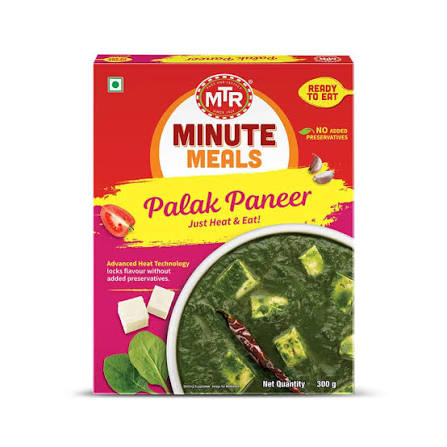 MTR Palak Paneer RTE