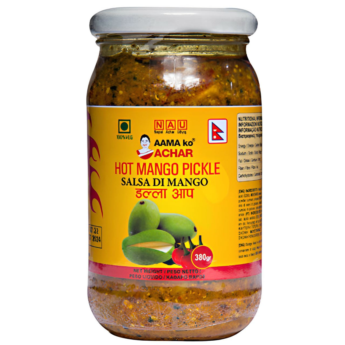 Aama Hot Mango Pickle 380 g