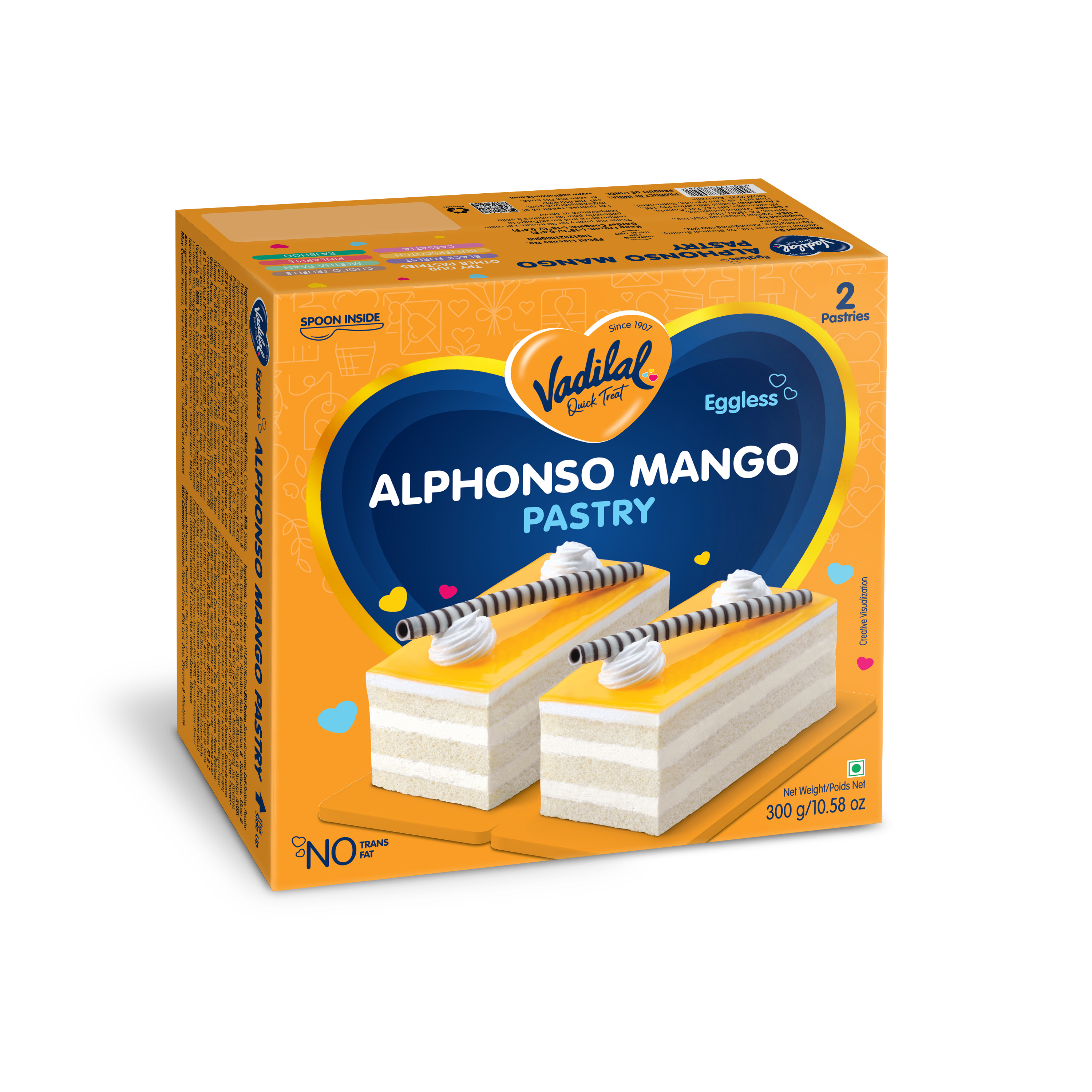 Vadilal Alphonso Mango Pastry 350 g