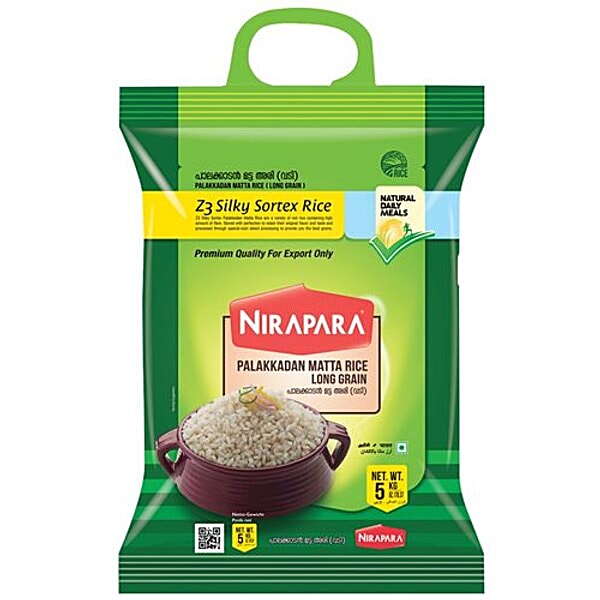 Nirapara Palakkadan Matta Rice Long Grain 5 kg