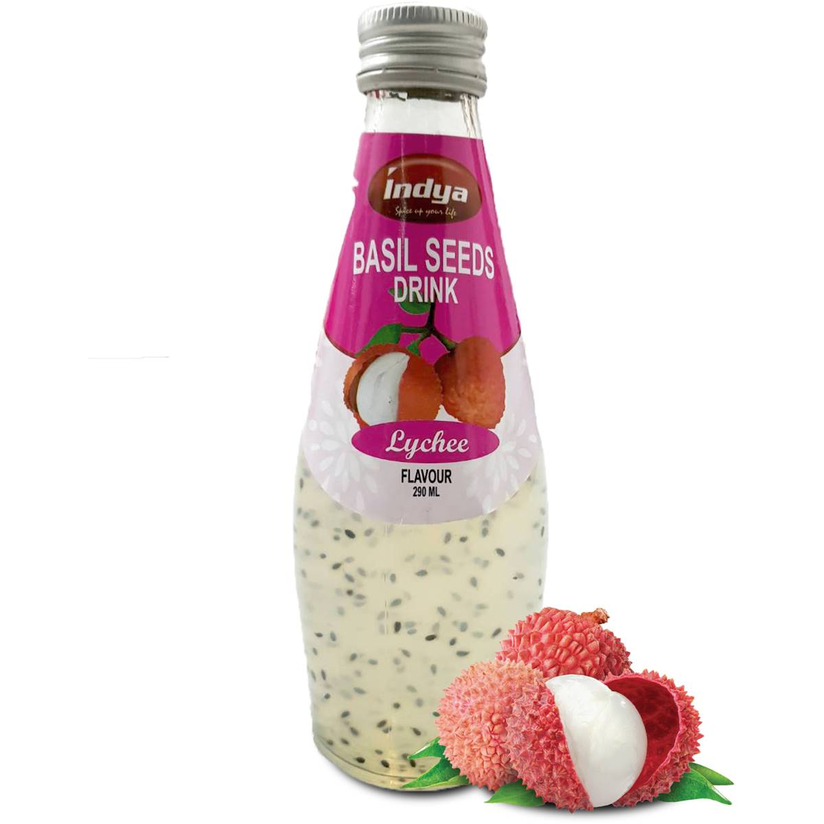 Indya Lychee Flav Basil 290 ml