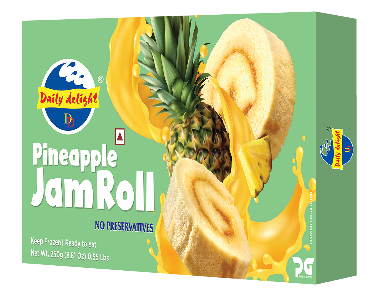 DD Pineapple Jam Roll 250 g