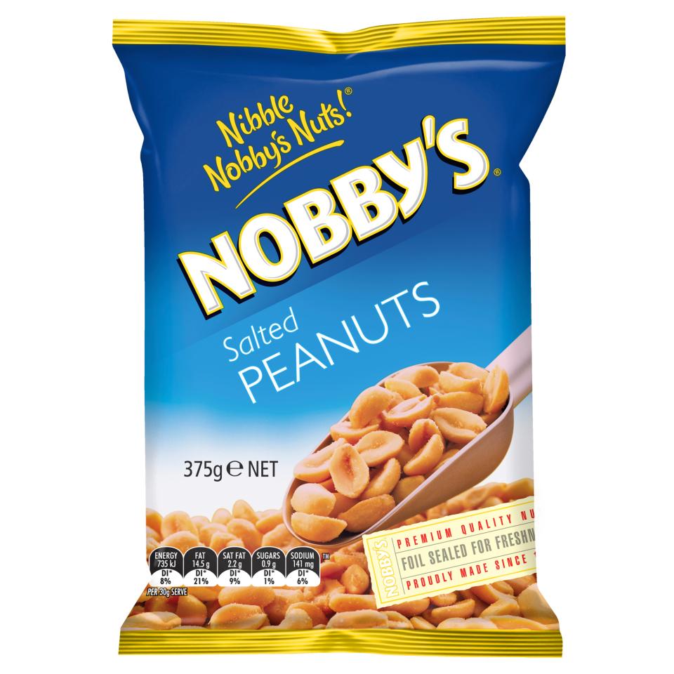 Nobbys Salted Peanuts 375 g