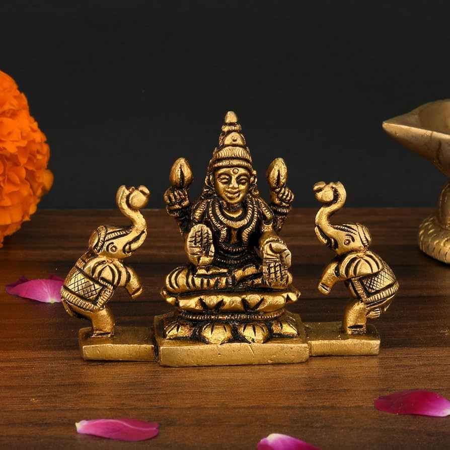 Spark Brass Statue Shree Lakshmi Ji 345 g