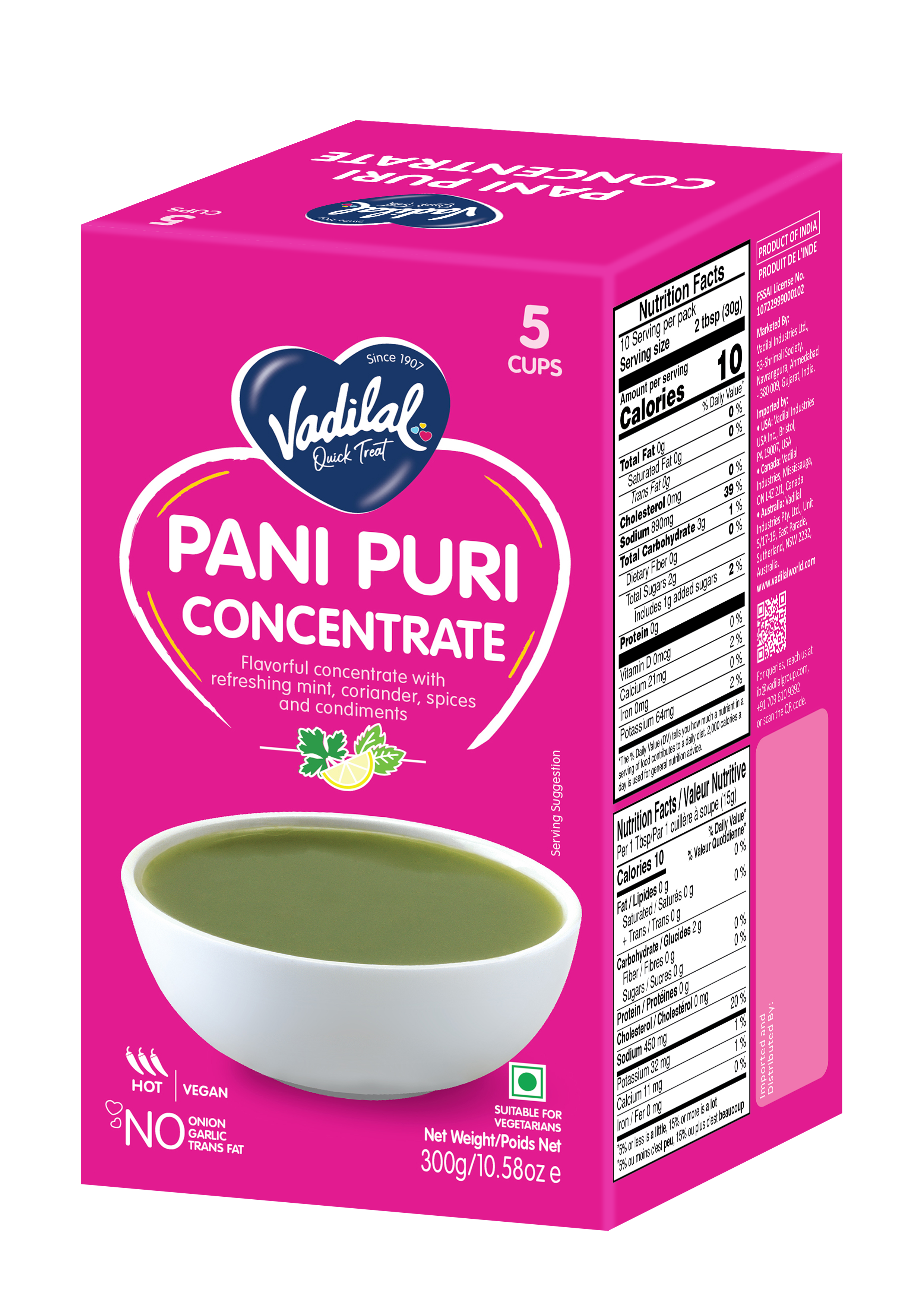Vadilal Panipuri Concentrate 300 g
