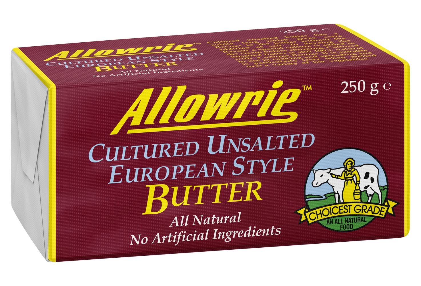 Allowrie Butter 250 Unsalted 250 g