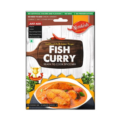 Nimkish Fish Curry Rtc Spice Mix 40 g