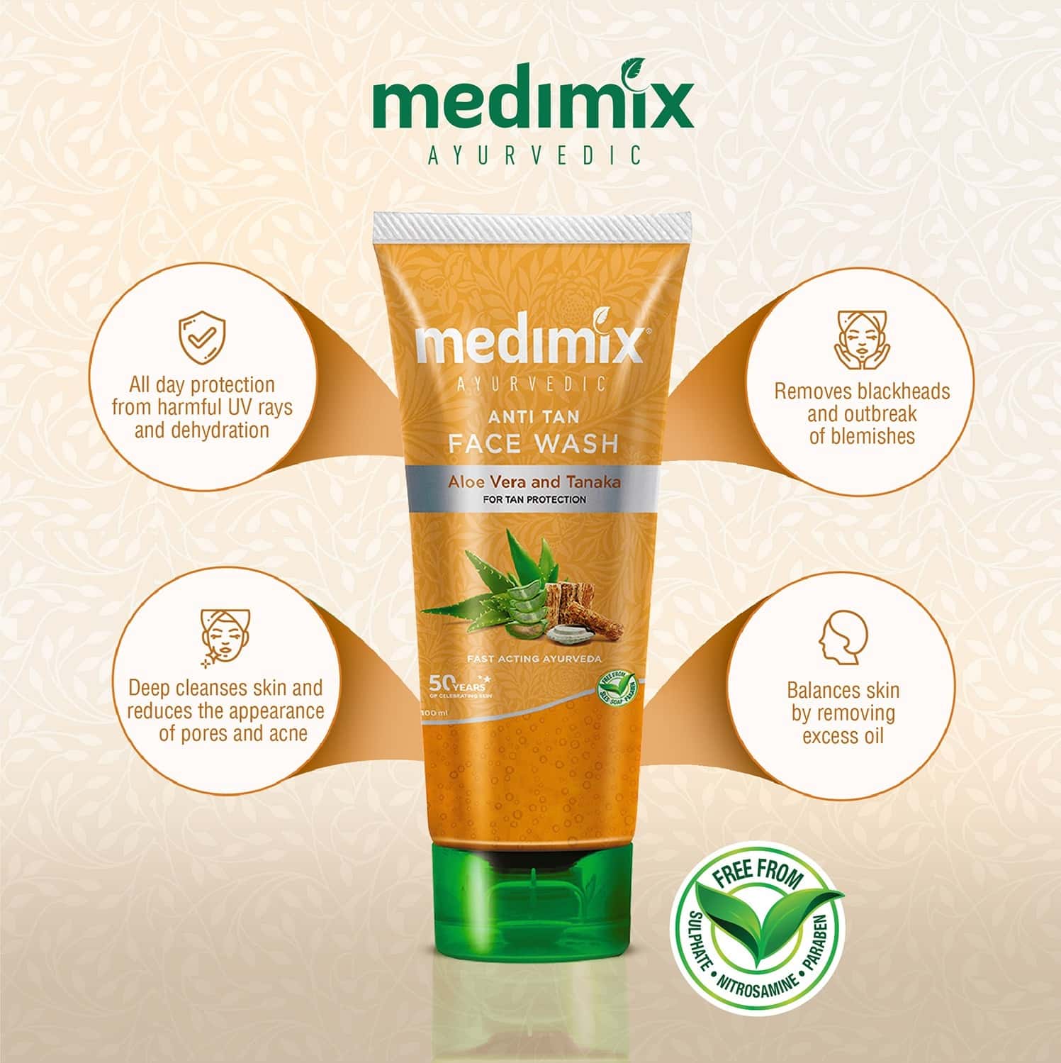 Medimix Facewash Anti Tan 100 g
