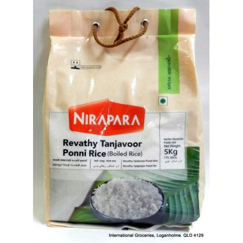 Nirapara Tanjavoor Ponni Boiled Rice 5 kg
