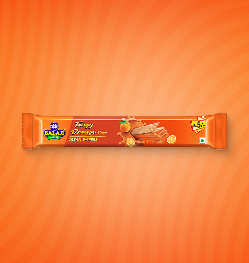 Balaji Tango Orange Cream Wafer 16 g