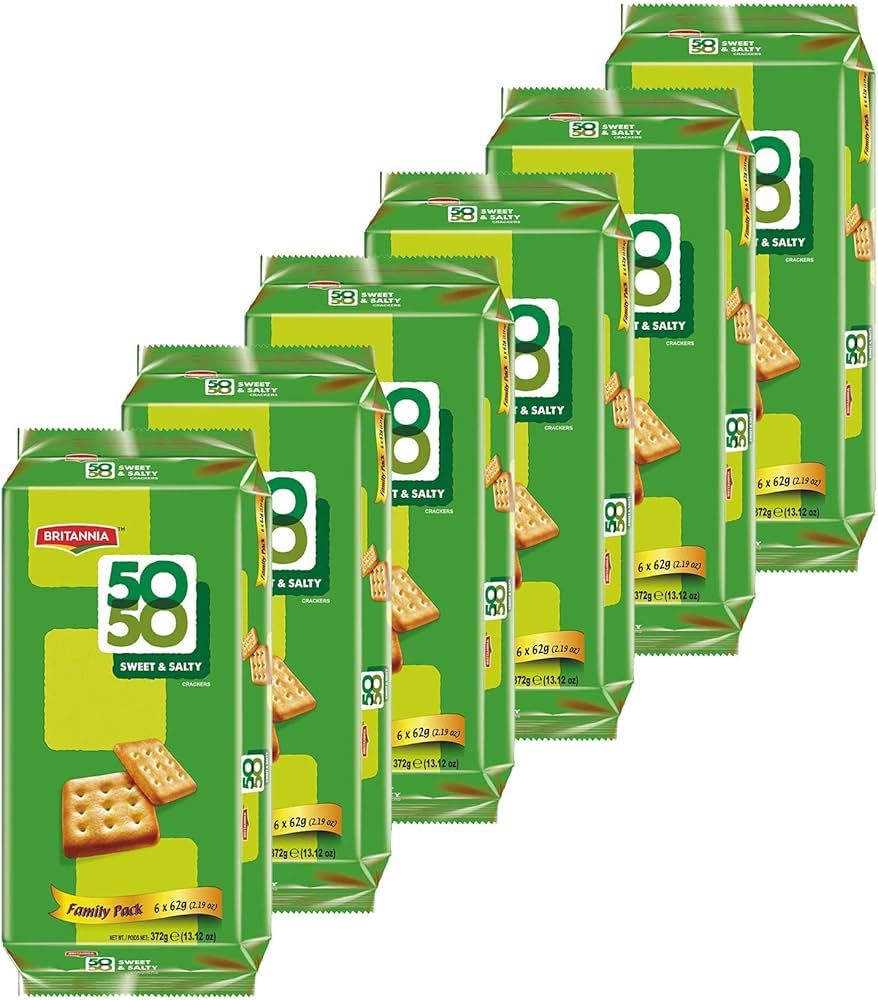 Britannia Value 50-50 Cracker 372 g