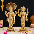 Spark Brass Statue Shree Vishnu Lakshmi Ji 180 g