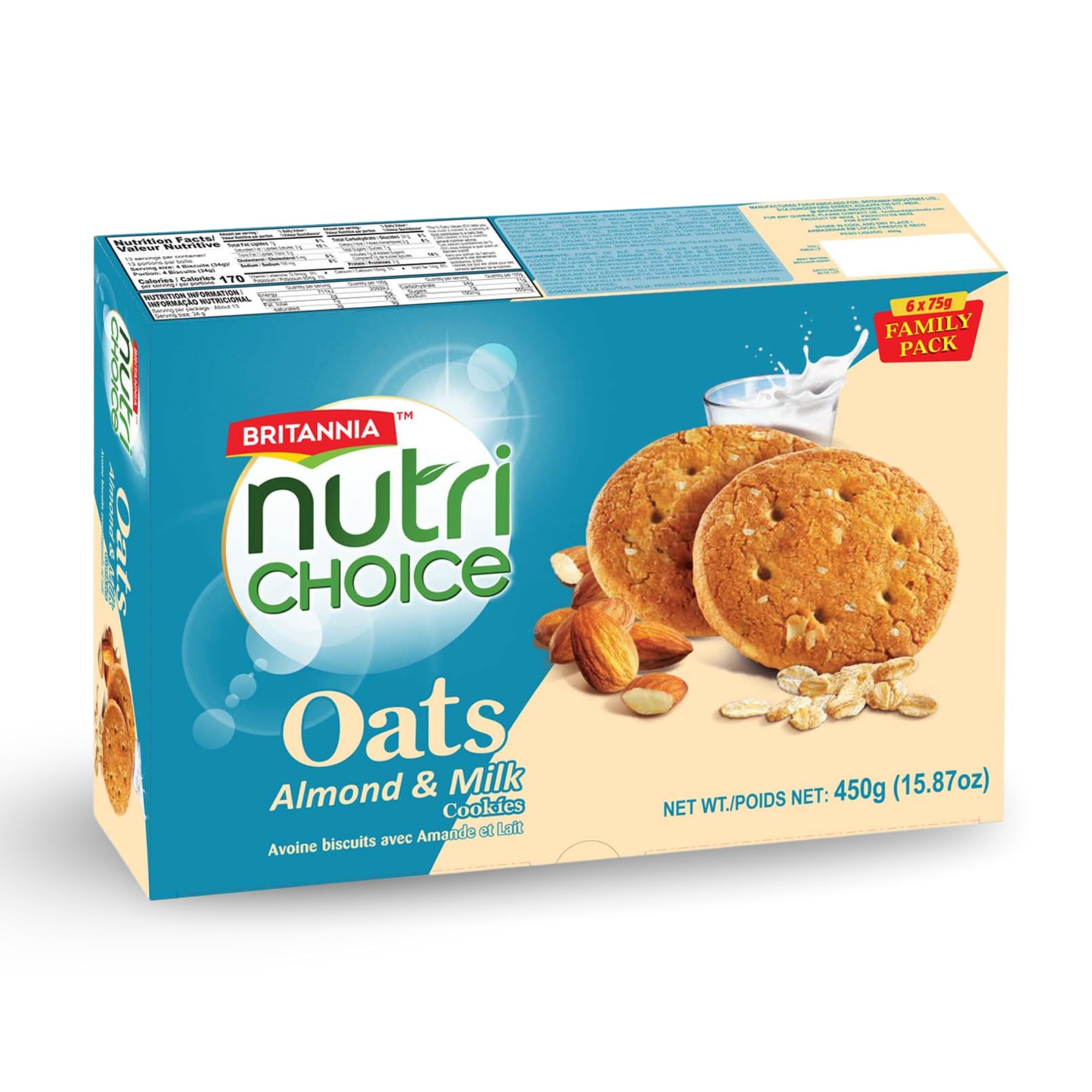 Britannia Nutrichoice Almond And Milk 75 g