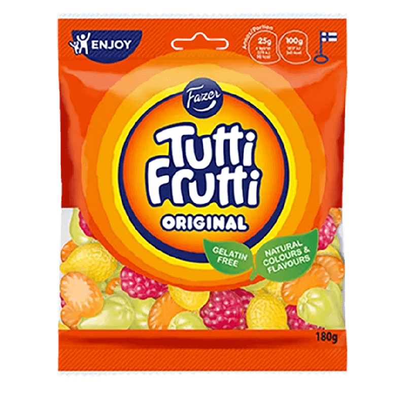 Jar Tutti Frutti Assorted 180 g