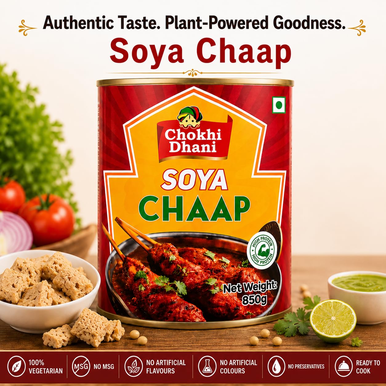 Jaipur Masala Soya Chaap 850 g