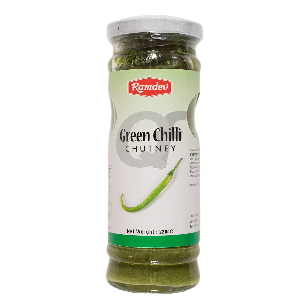 Ramdev Green Chilli Chutney 220 g